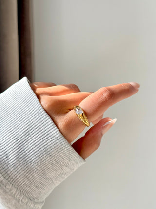 Evangeline Ring- 18k Gold Plated