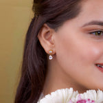 Regal Drop Charm Earrings- 18k Gold Plated