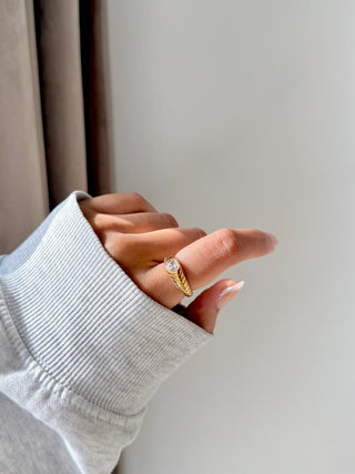 Evangeline Ring- 18k Gold Plated