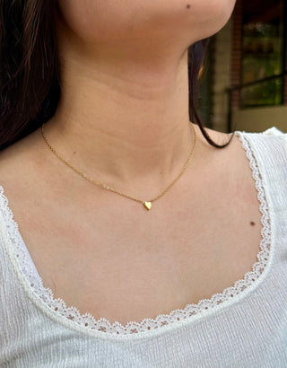Tiny Heart Necklace- 18k Gold Plated