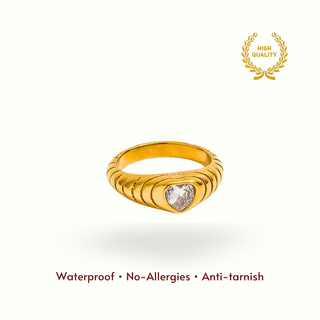 Evangeline Ring- 18k Gold Plated