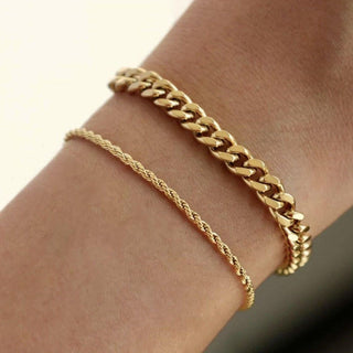 Rope Bracelet- 18k Gold Plated