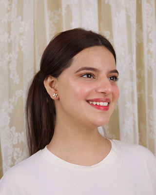 Sweet Flower Studs- 18k Gold Plated